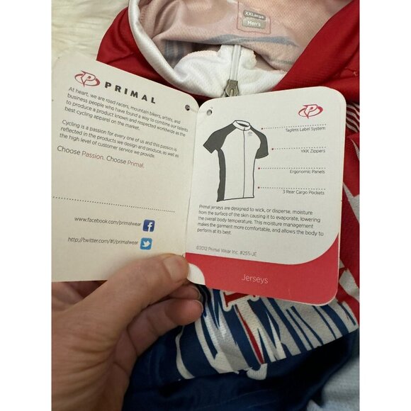 Primal Raglan Jersey Men’s 2XL Team Semper Fi USA Paralympic FOLEY CAT New W Tag - Picture 7 of 9